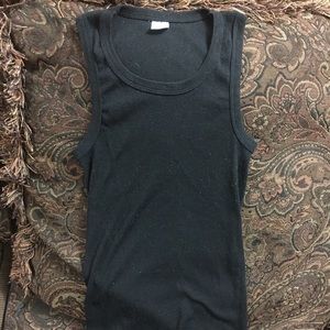 Black tank top
